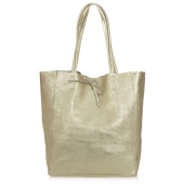 Geanta shopper din piele naturala DiAmanti Luisa Oro